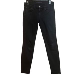 J Brand Women's Black Button & Zip Fly Five Pocket Style Skinny Jeans Size 26